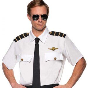 Pan Am Pilot Shirt Adult Costume